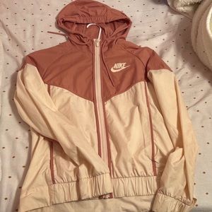 nude/pink Nike windbreaker